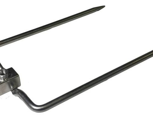Square Fork to fit square rotisserie 5/8" spit in stainless