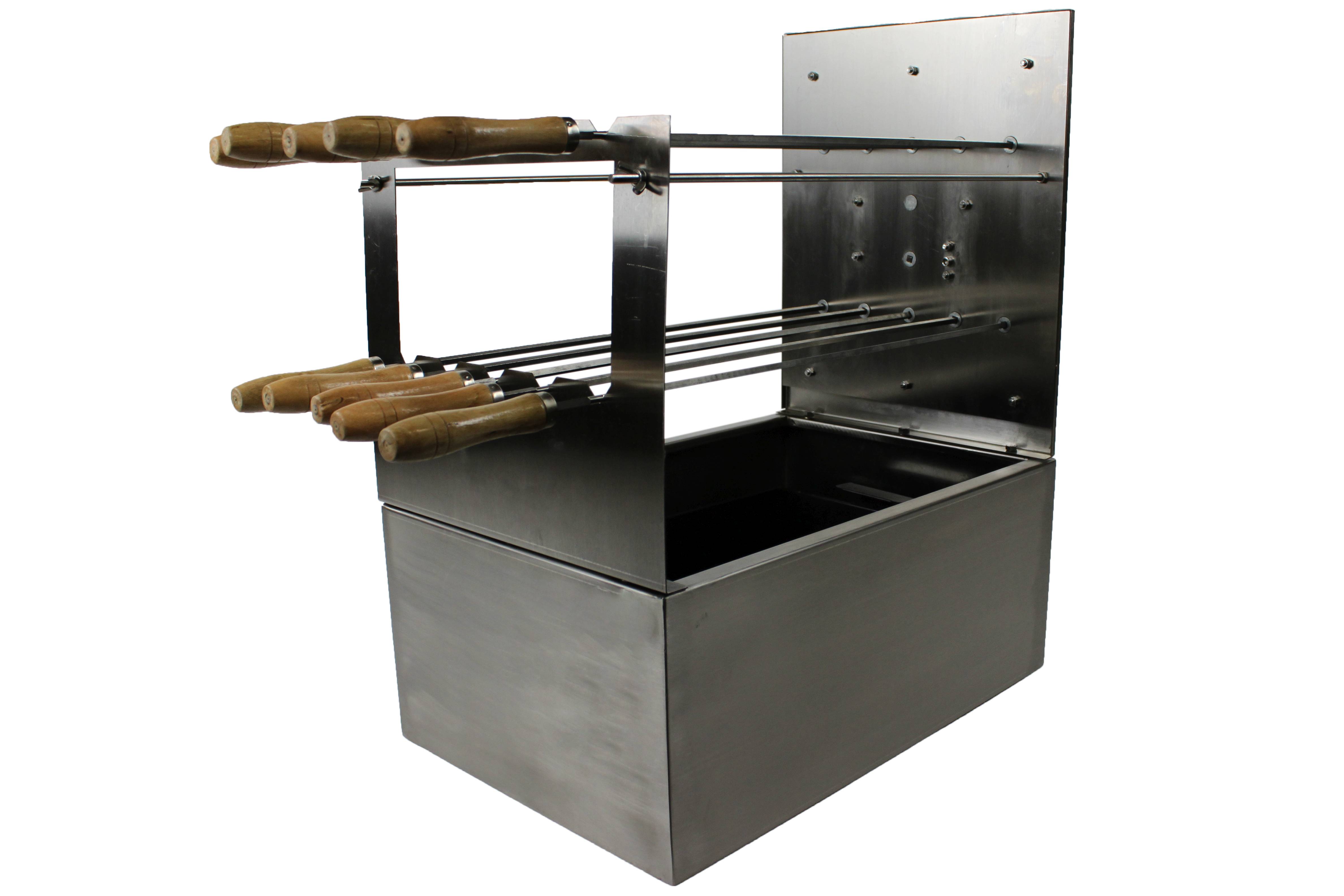 Cyprus Multispit Stainless steel Charcoal Rotisserie S/S