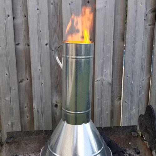 Charcoal funnel lighter