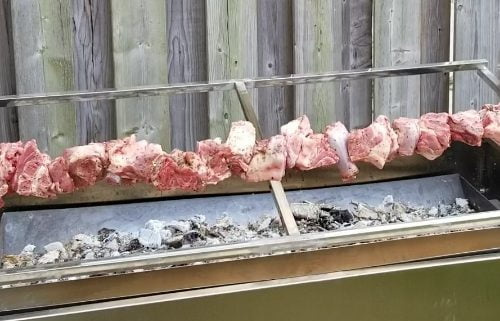 Rotisserie for Argentinian bbq