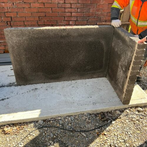Black firebrick bbq and rotisserie for whole lamb pig