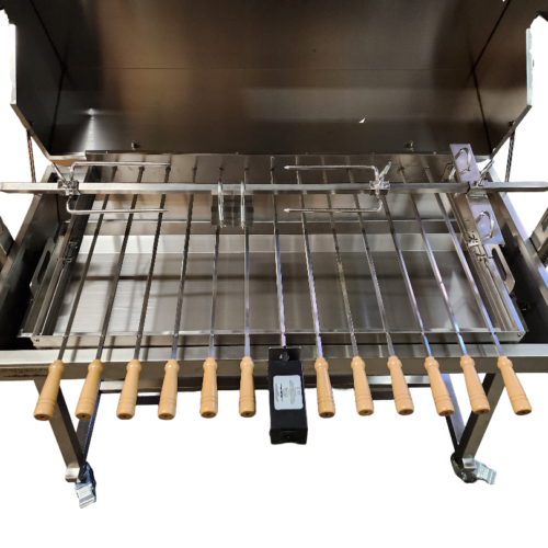 48 in Greacian rotisserie charcoal bbq