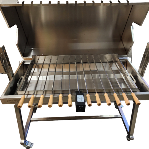 48 in Greacian rotisserie charcoal bbq